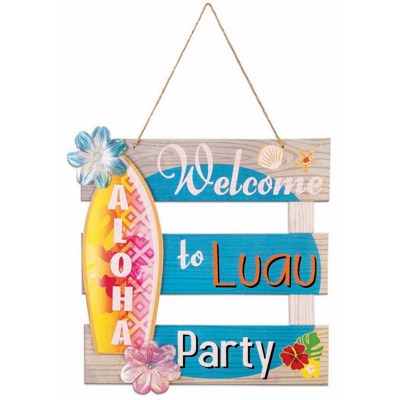 Luau Party Welcome Sign