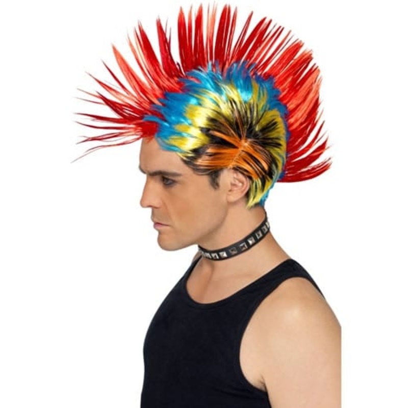 Multicolor Mohawk Wig