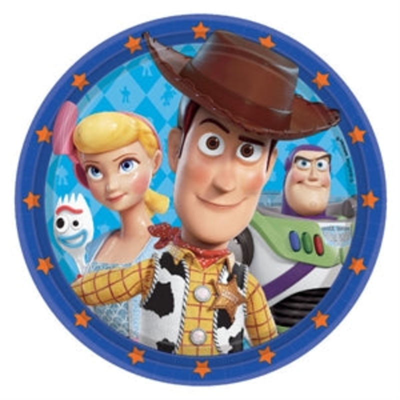 Toy Story 4 Round Plates, 9" 8CT
