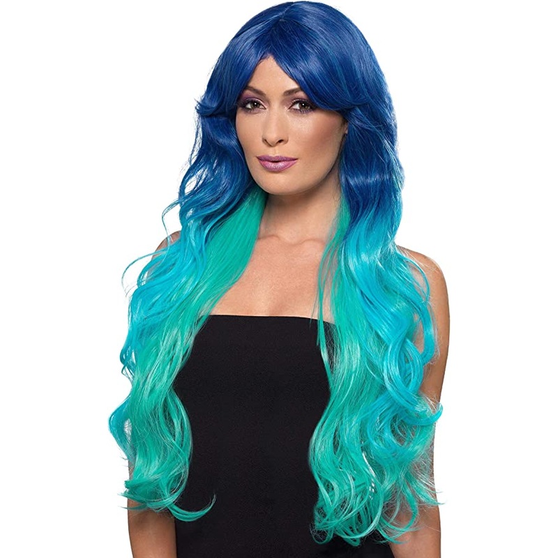 Wig Mermaid Blue/Teal