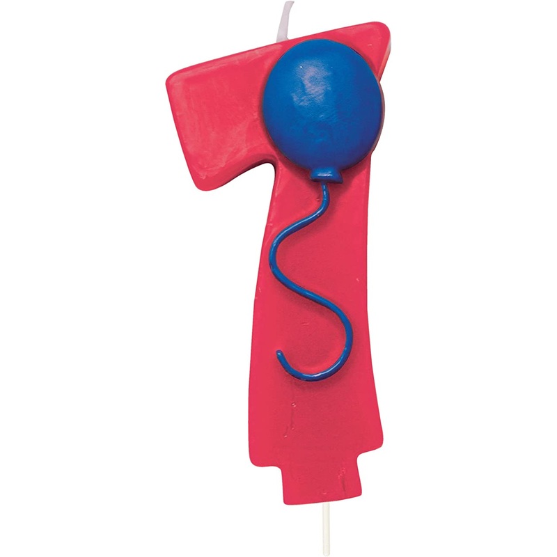 Candle #7 w/Balloon