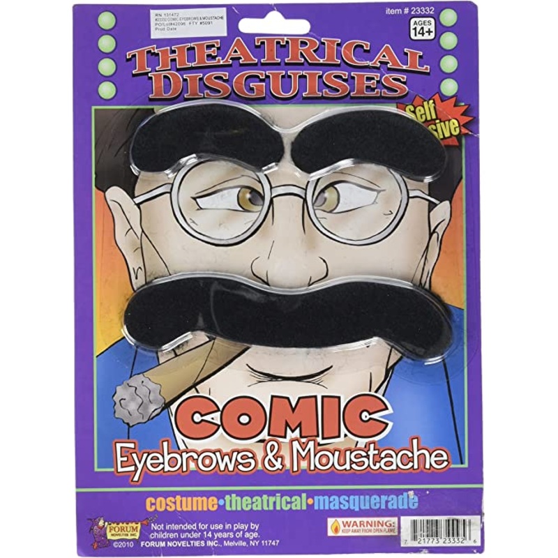 Comic Eyebrows and Moustache