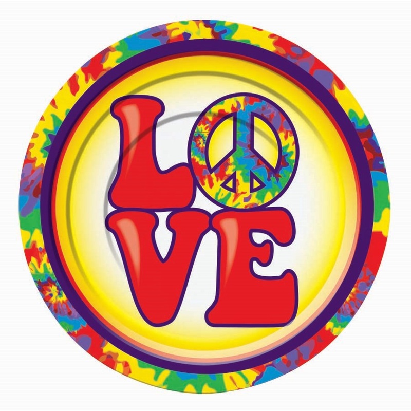 Dessert Plates - Hippie Love