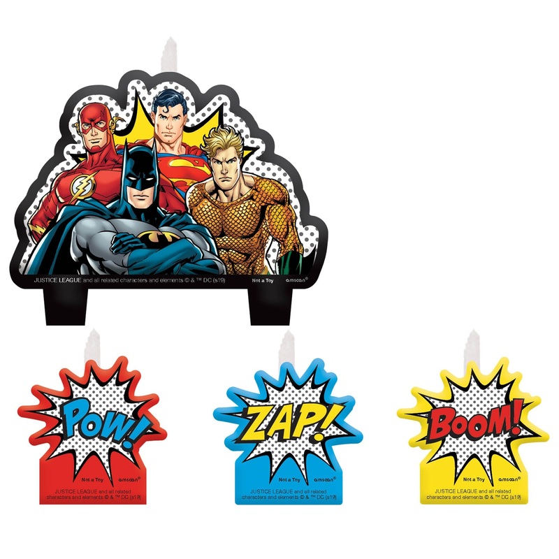 Justice League Heroes Unite Birthday Candle Set