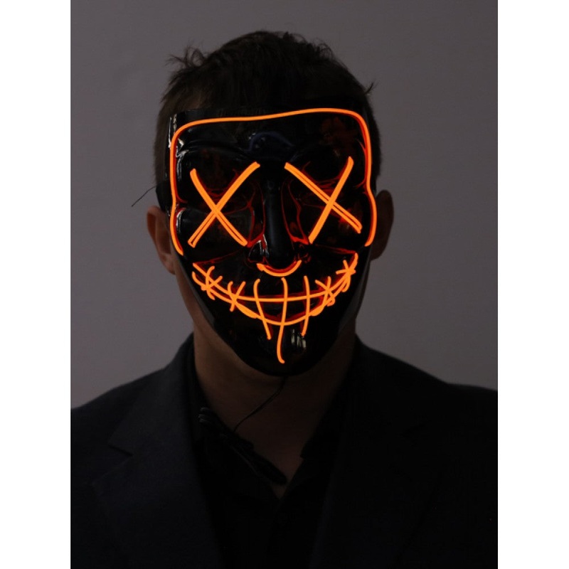 Mask Light Red V Inspired Black