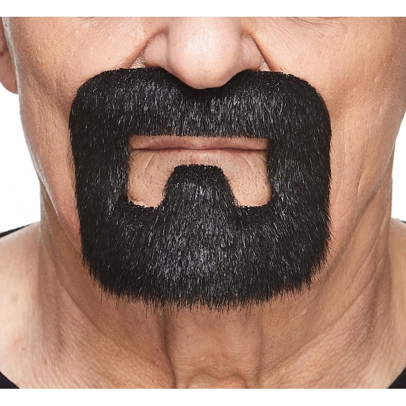 Mustache Goatee Door Knocker Black