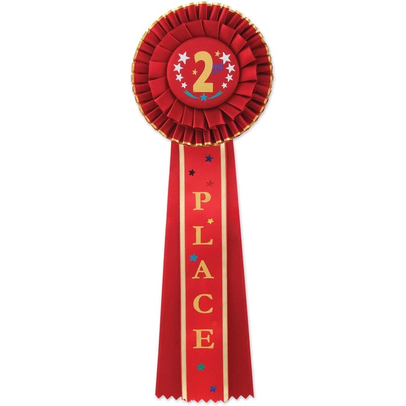 Ribbon Deluxe Rosette 2nd Place