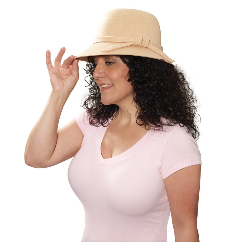 Beige Flapper Hat