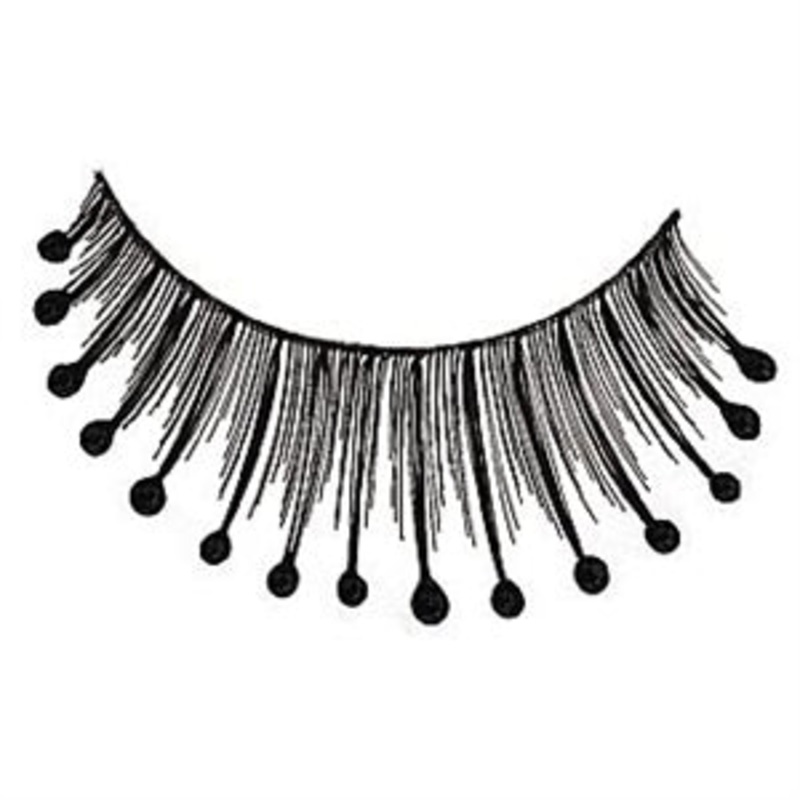 Eyelashes Black Beaded Tip