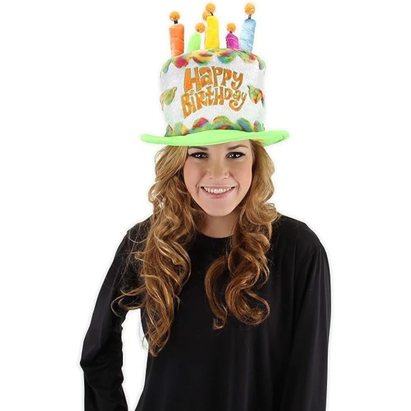 Hat Birthday Cake Plush Rainbow