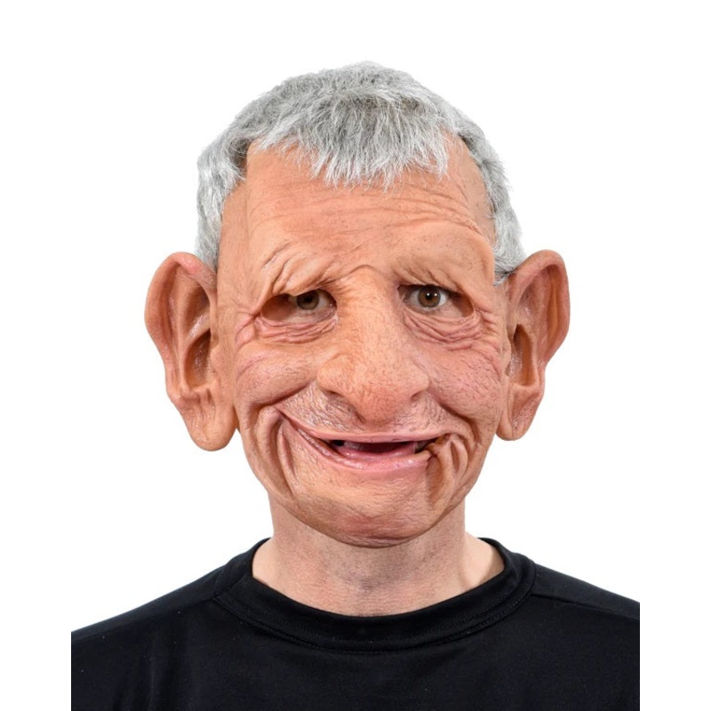 Papa, Super Soft Old Man Latex Face Mask with Moving Mouth