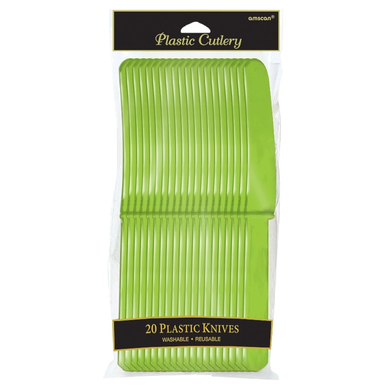 Plastic Knives - Kiwi - 24CT