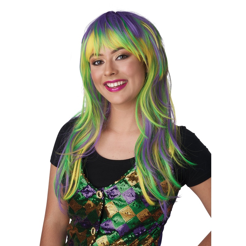 Wig Mardi Gras Party Girl