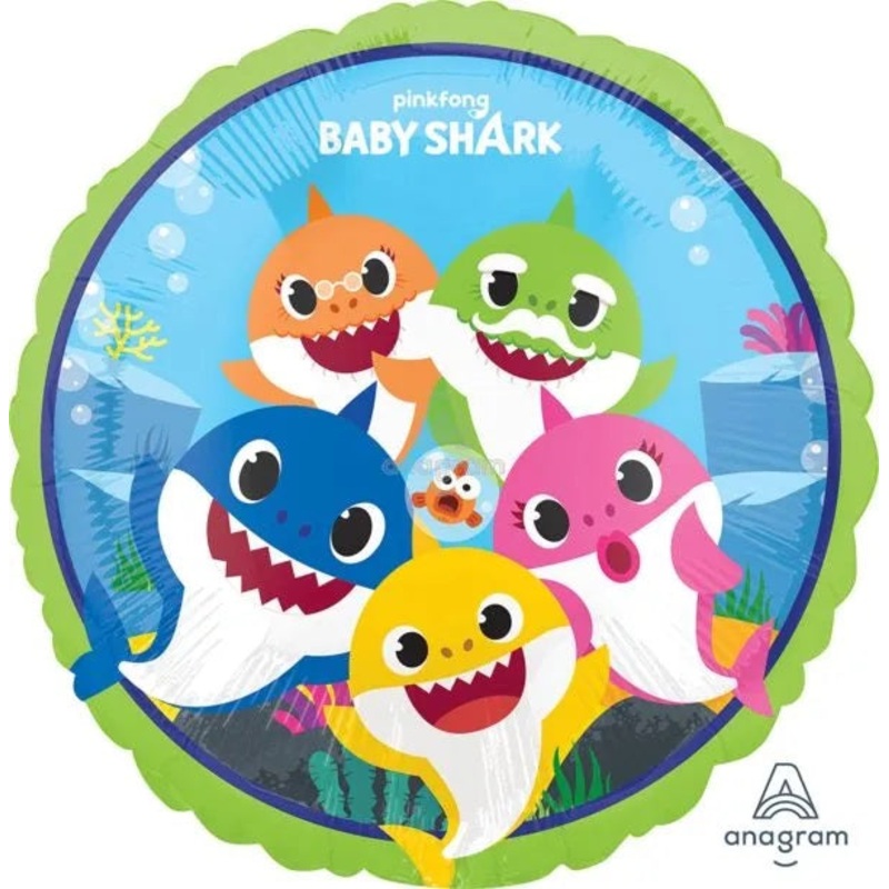 17" Baby Shark Mylar Balloon