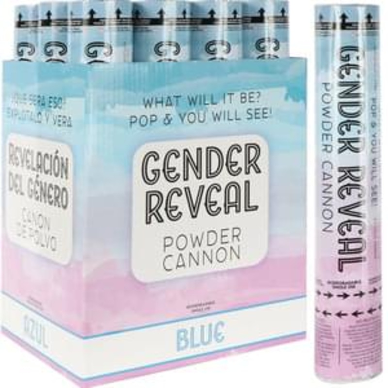 Cannon Powder Gender Reveal Blue 12IN