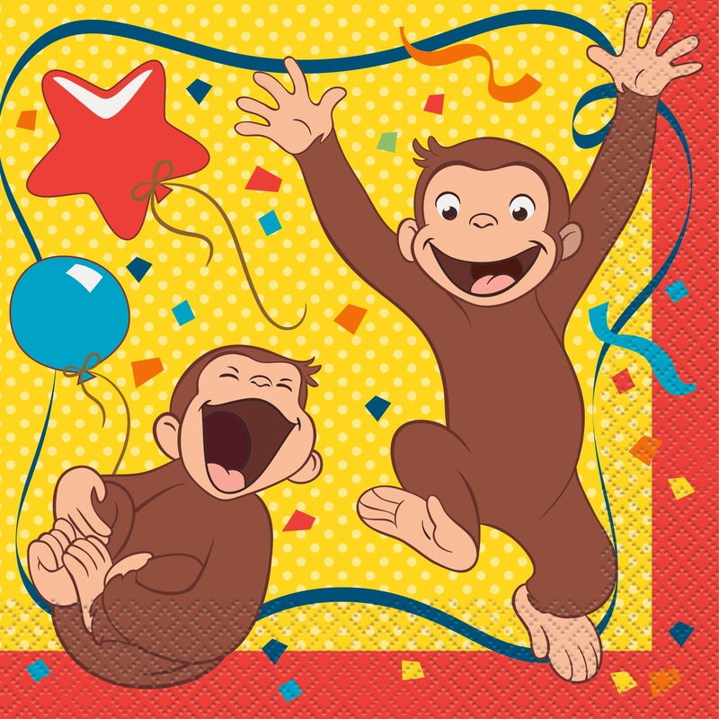 Luncheon Napkin Curious George
