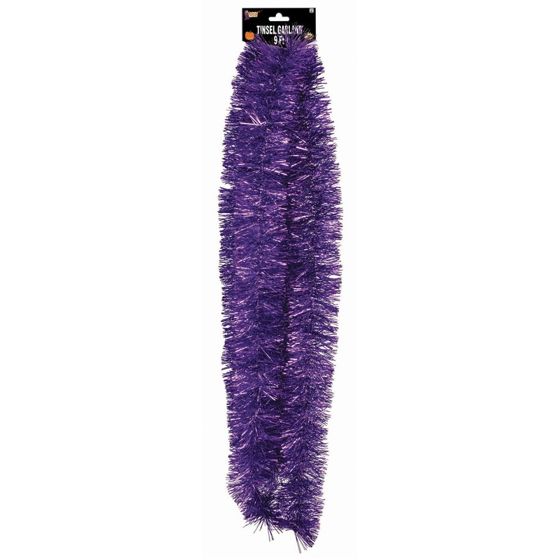 Tinsel Garland - Violet - 9FT