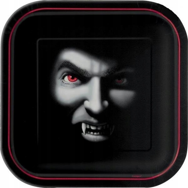 Vampire Square Dessert Plates