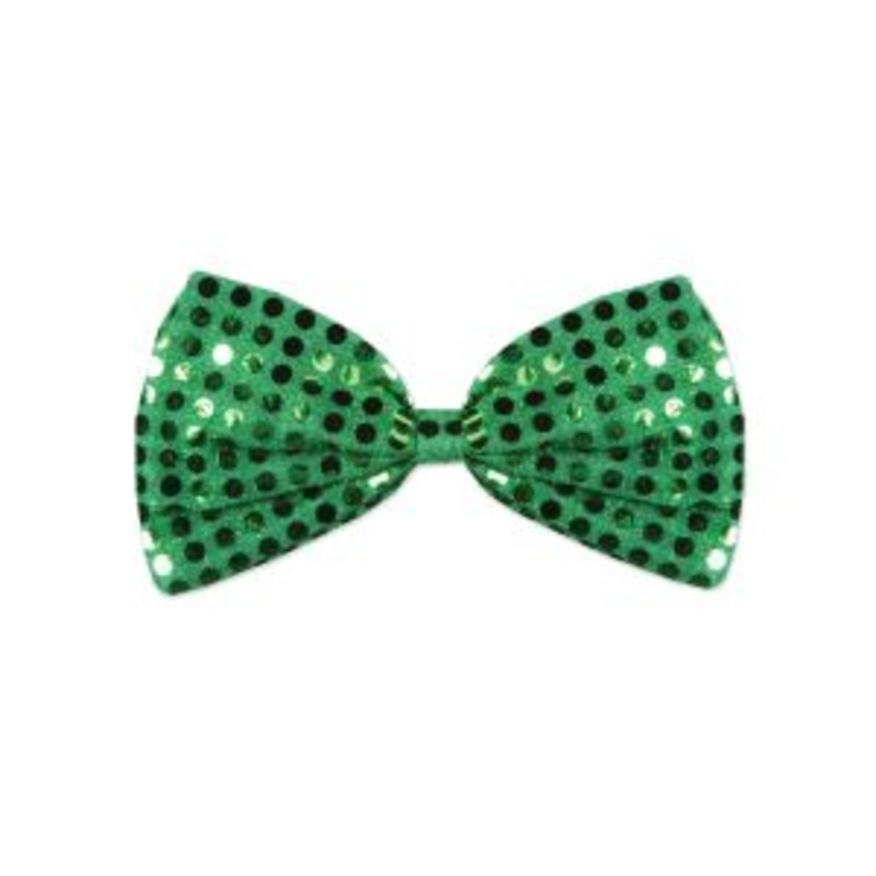 Green Glitz 'N Gleam Bow Tie