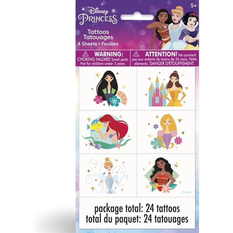 Tattoos Dsiney Prncess 24CT