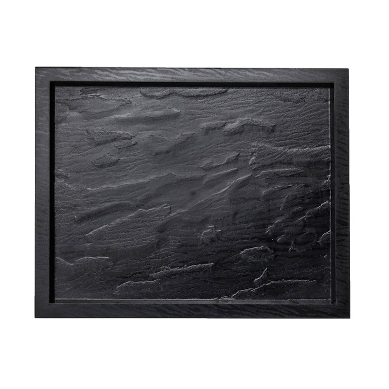 TRAY BLACK SLATE 13X10