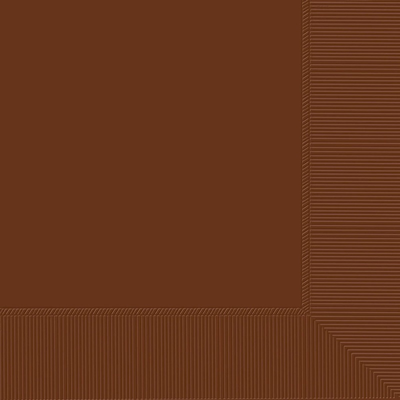 13" Lunch Napkins - Brown - 50CT