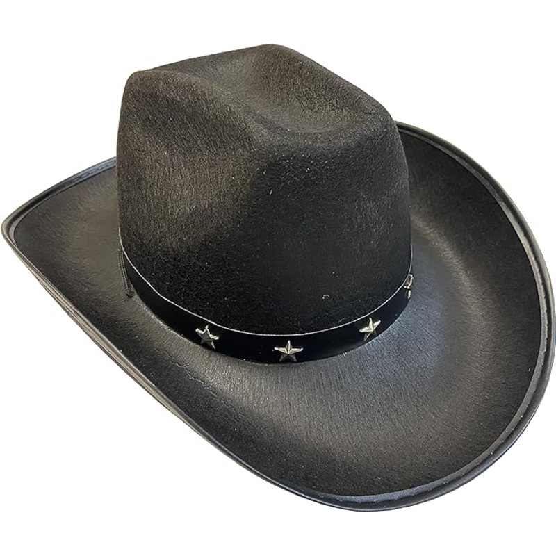 Black Cowboy Hat With Stars