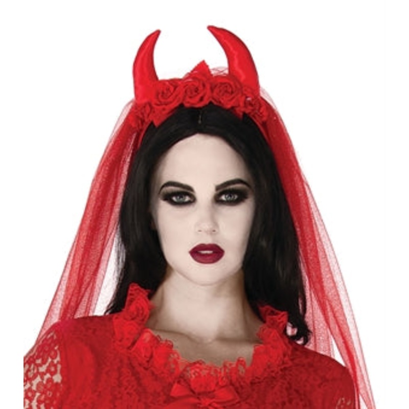 Headband Devil Villainous Red