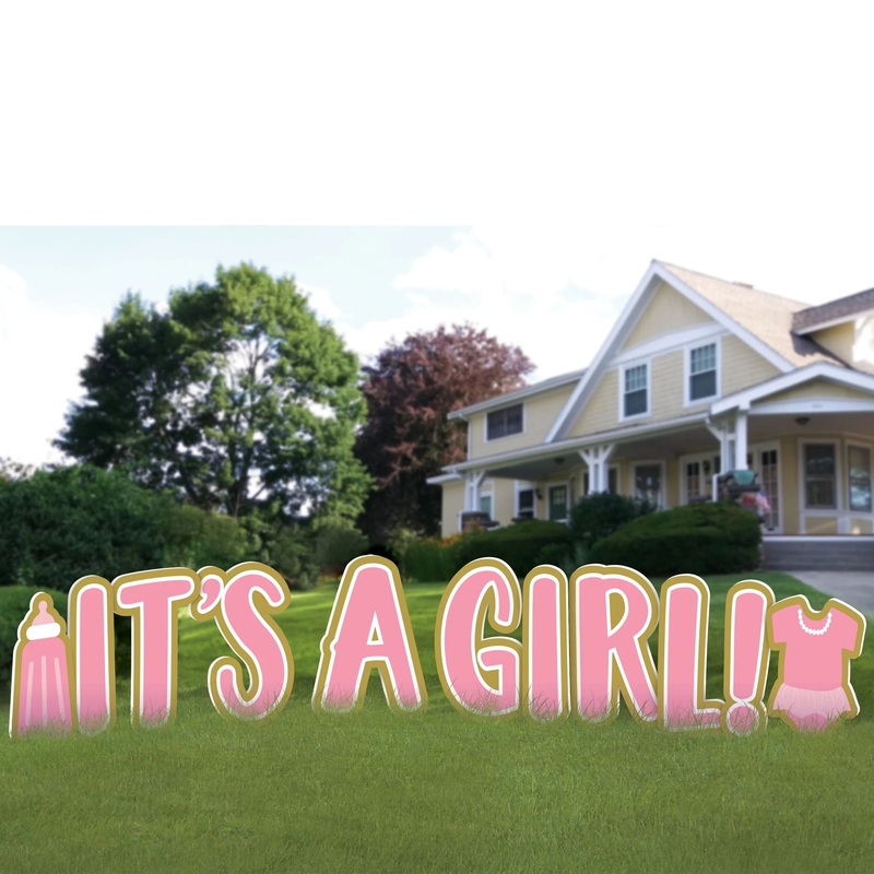 It's A Girl Giant Yard Sign