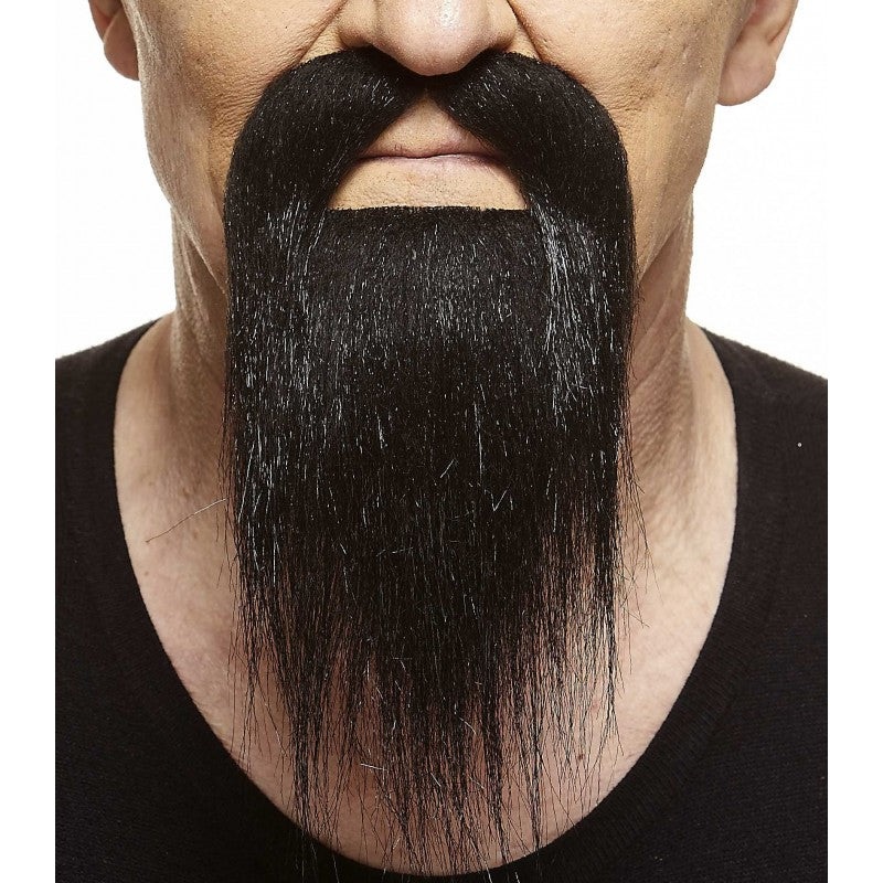 Mustache and Beard Ducktail Gry/WHT