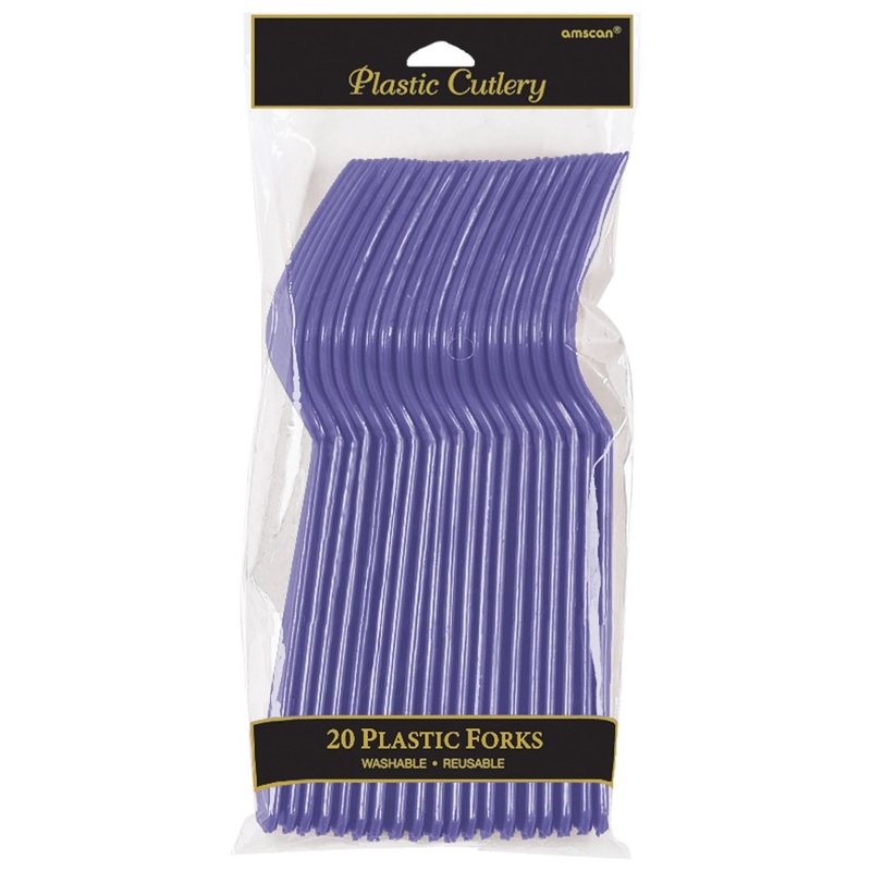 Plastic Forks - New Purple - 20CT