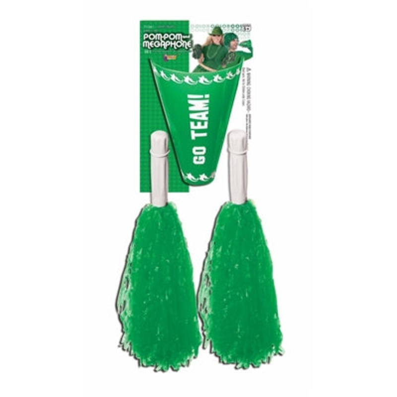 Pom Pom and Megaphone Set Green