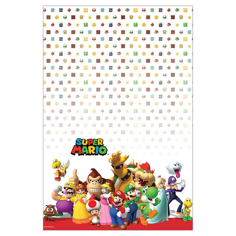 Super Mario Brothers Plastic Table Cover
