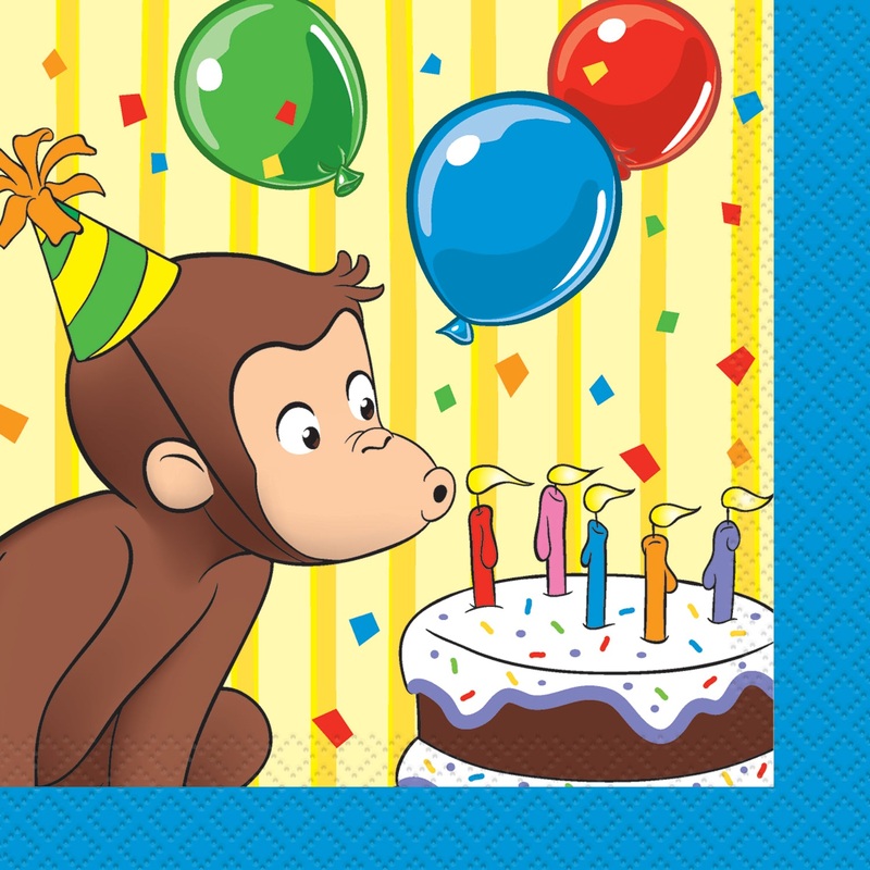 Beverage Napkins Curious George