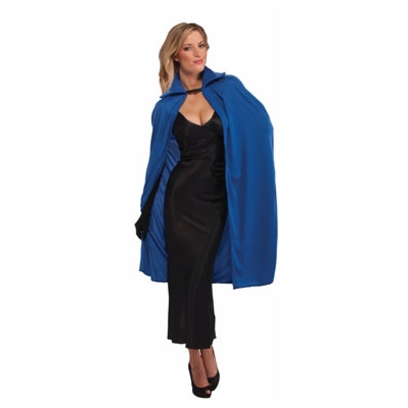 Cape w/Collar - Blue 45in.