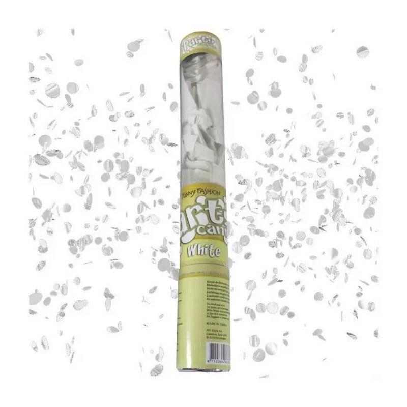 Confetti Cannon White
