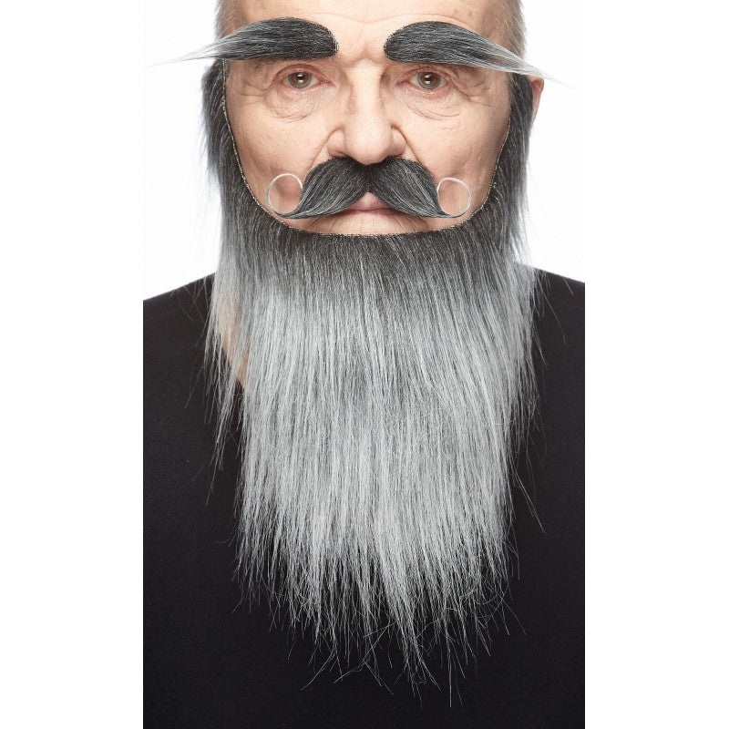 Musctache,Beard Eyebrow Salt/pepper