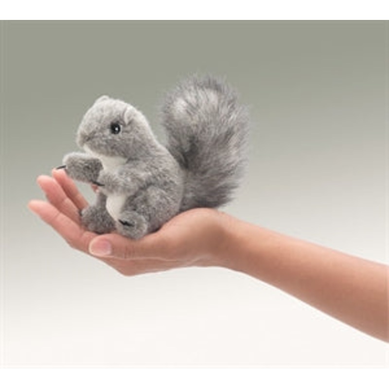 Puppet Squirrel Grey Mini