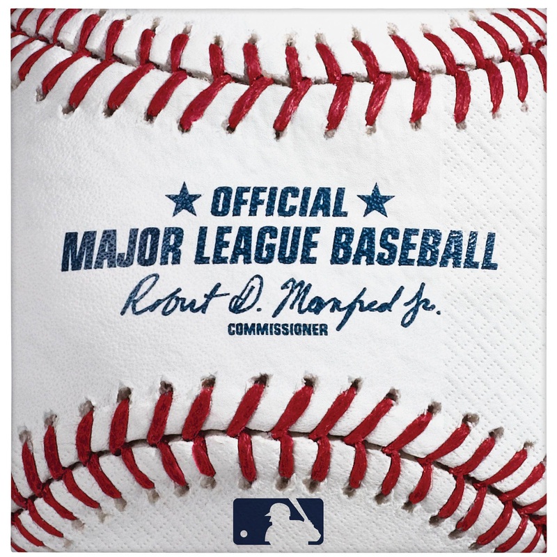 Rawlings Baseball Beverage Napkins 16CT