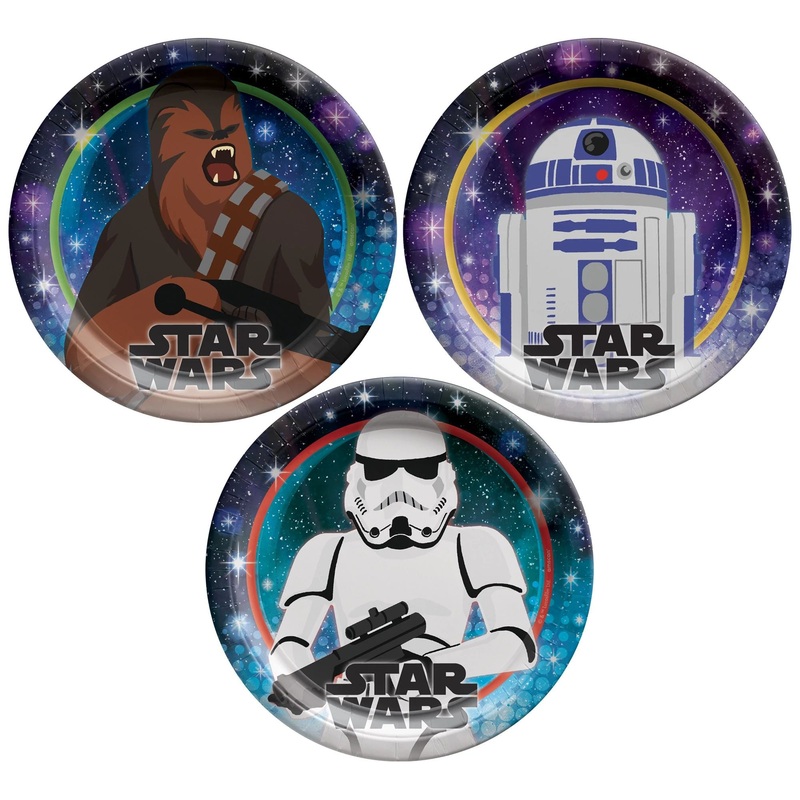 Star Wars Galaxy of Adventures 7" Round Plates - Assorted