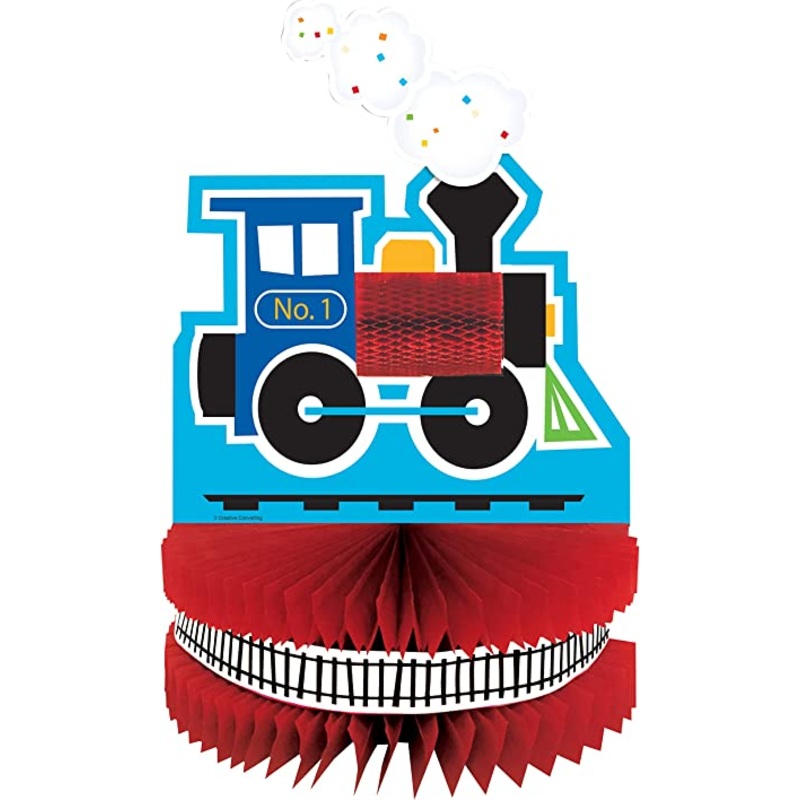 Train Honeycomb Centerpiece