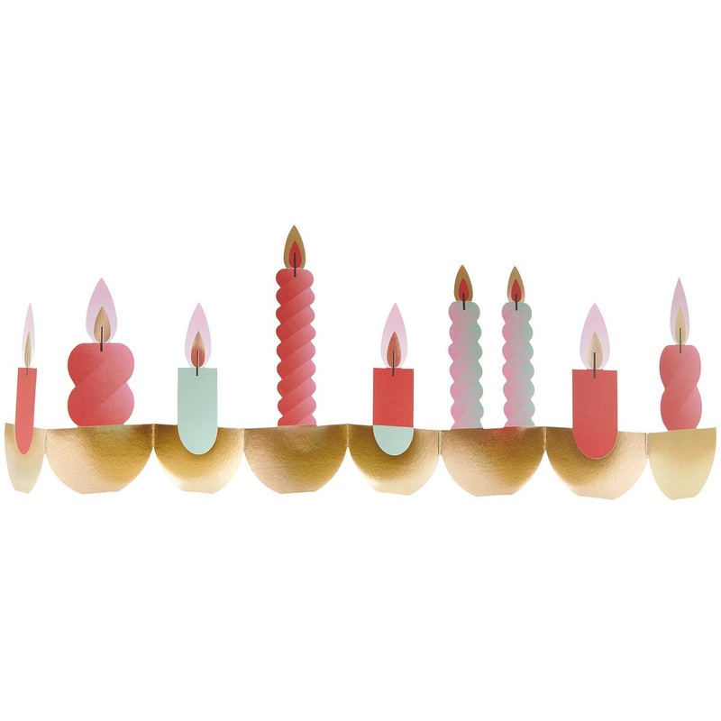 Candles Zigzag Card