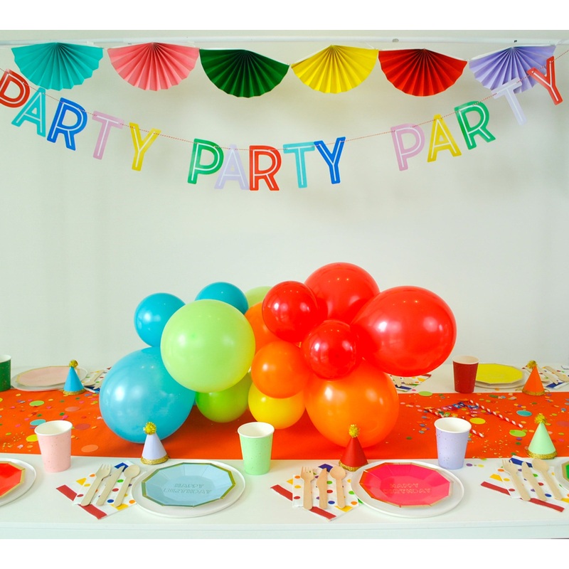 Color Wheel Birthday Party - 8 Place Settings