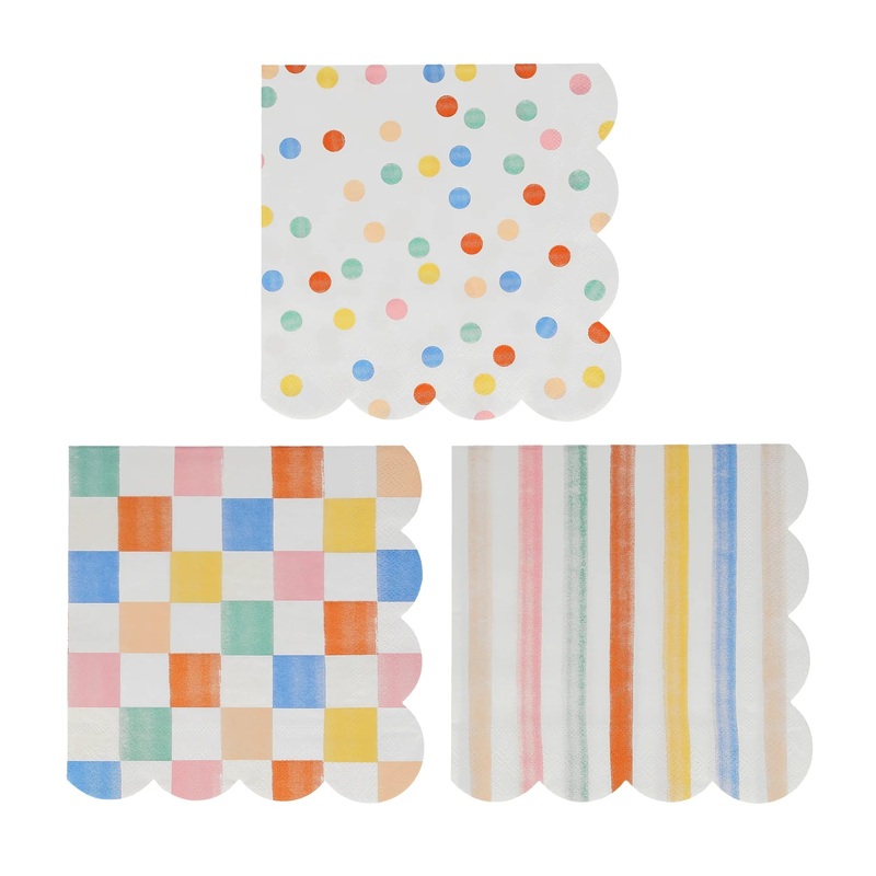 Colourful Pattern Dinner Napkins