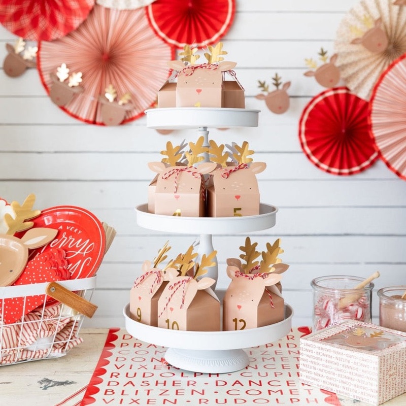 Dear Rudolph Reindeer Advent Calendar Boxes