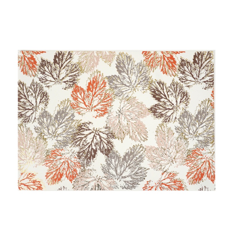 Falling Leaves Paper Placemats w/ Foil Accents