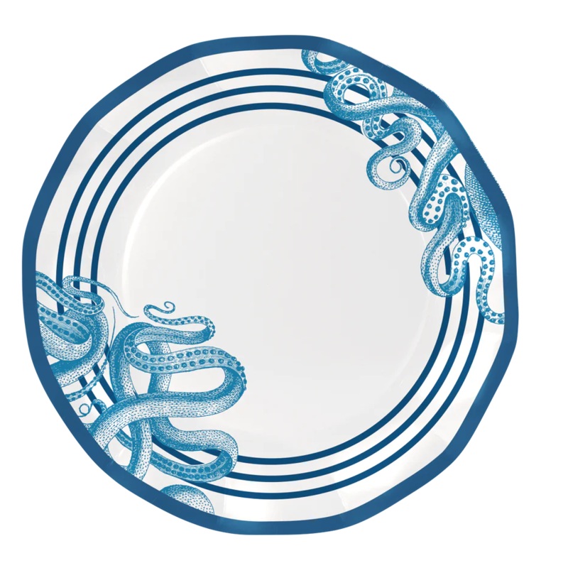 Nautical Wavy Dinner Plates