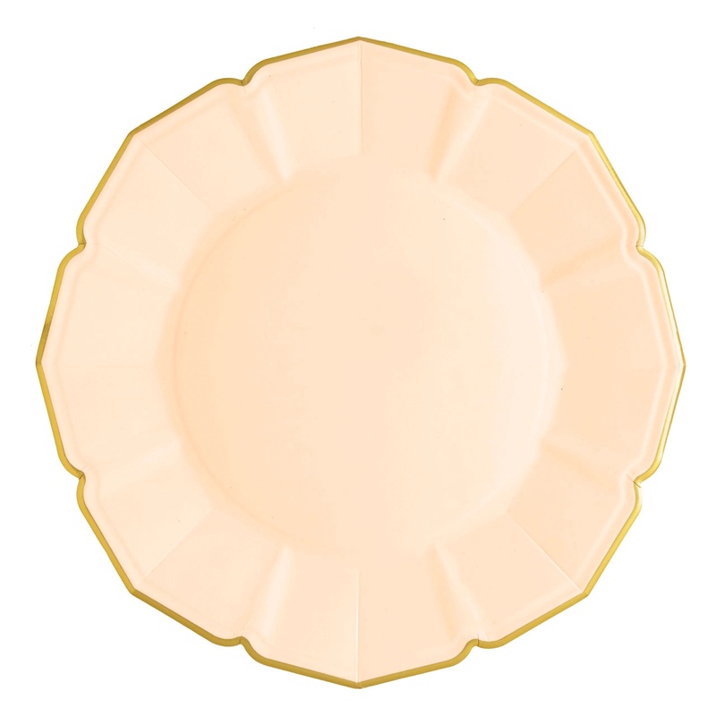 Peach Dinner Paper Plates