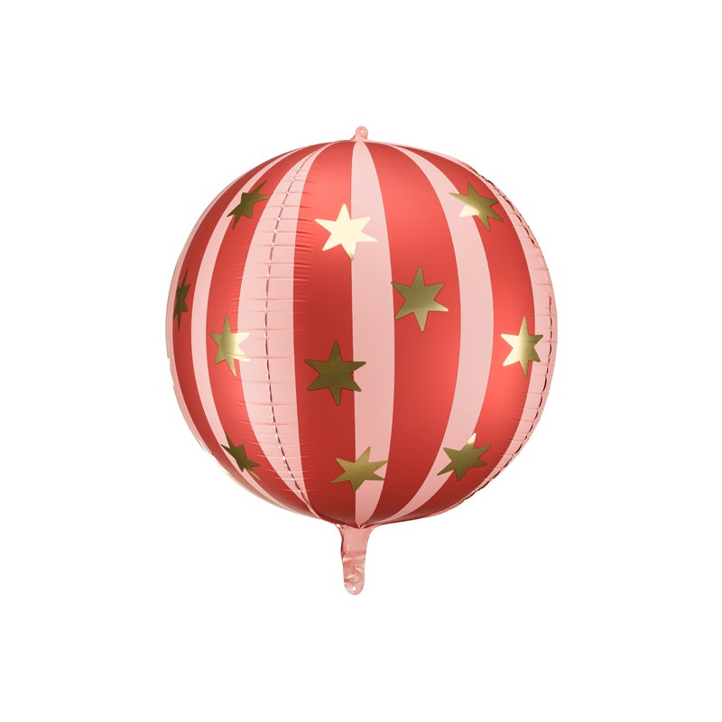 Red Starry Ball Foil Balloon