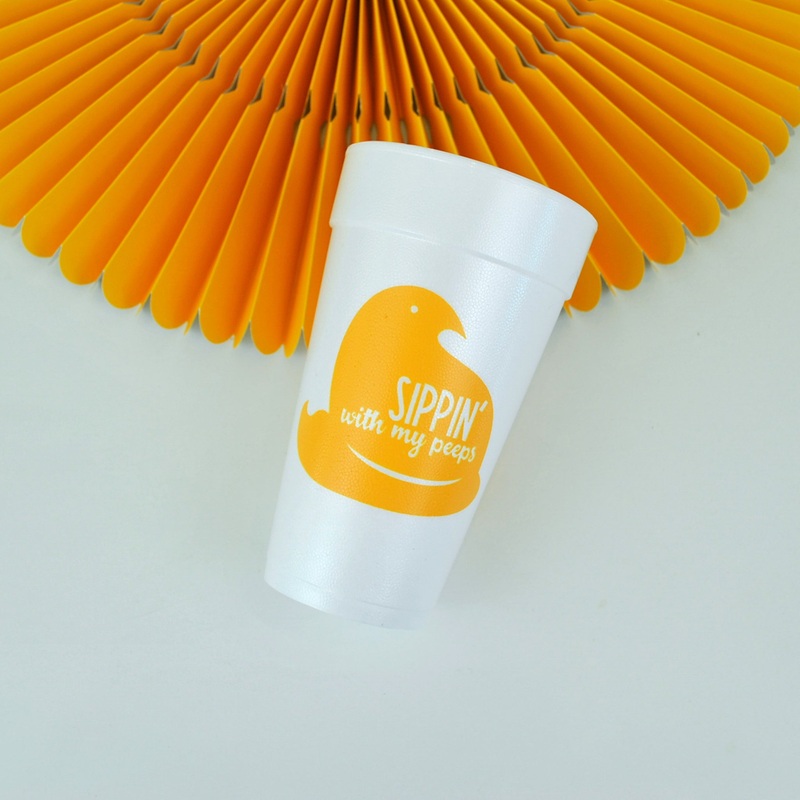 Sippin' with my Peeps 20oz. Foam Cups | 10 pack